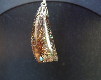 AUSTRALIAN BOULDER OPAL - Pendant - Sterling Silver