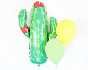Cactus - JUMBO mylar cactus summer party balloon
