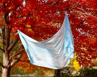 35"x108" Playsilk Canopy, Playstand canopy, Natural Indigo Dye, Hand Dyed, Waldorf Play Silk