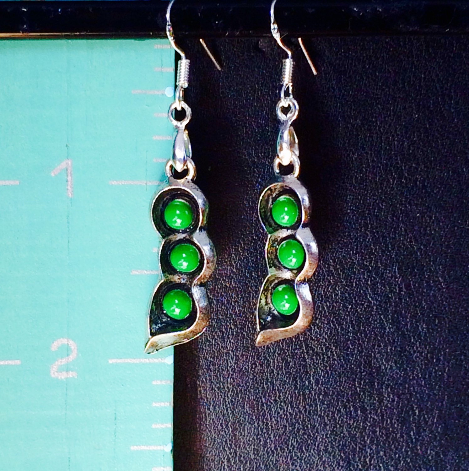 Pea Pod Earrings 925 Sterling Wires Pea Pods Gardener