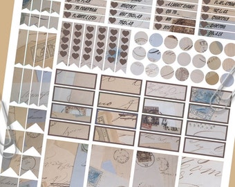 calligraphy vintage planner sticker italian italy digital stickers printable planner organizer agenda organizer download lasoffittadiste