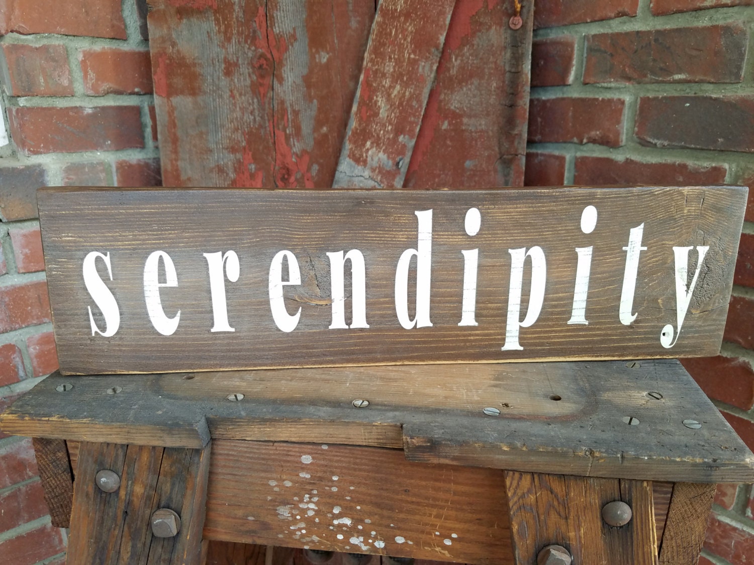 Serendipity Sign. Rustic serendipity sign serendipity wood