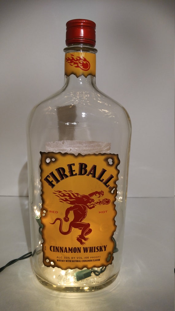 Items similar to Lighted Fireball Bottle on Etsy