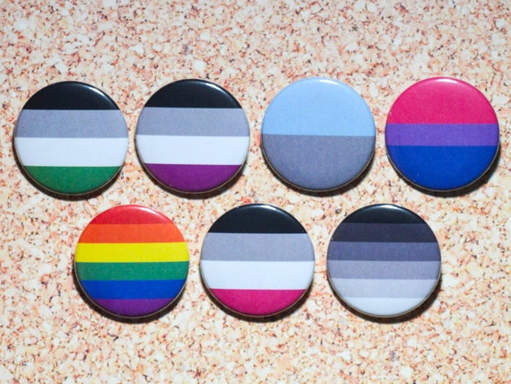 Pride Flag Buttons Androphilia Asexual By Goldenpressure On Etsy