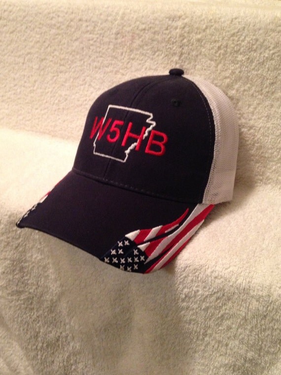 Ham Radio Patriotic Hat Ham Radio Callsigns Callsign Hats