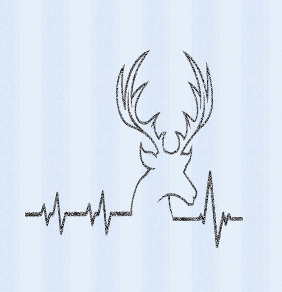 Download Deer SVG Cutting File Hunting Svg Heartbeat by JenCraftDesigns