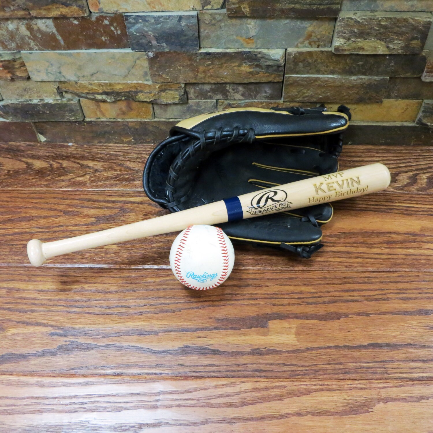 Personalized Mini Baseball Bat Ring bearer Gift for Kids