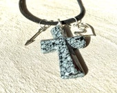 Cross Necklace holy spirit dove necklace Confirmation gift for girls gift for boys Christian jewelry mens religious gift RCIA arrow necklace Cross Necklace holy spirit dove necklace Confirmation gift for girls gift for boys Christian jewelry mens religious gift RCIA arrow necklace
