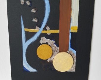 Mixed Media Painting / Collage / Texture / Decoration / "Phase 4"