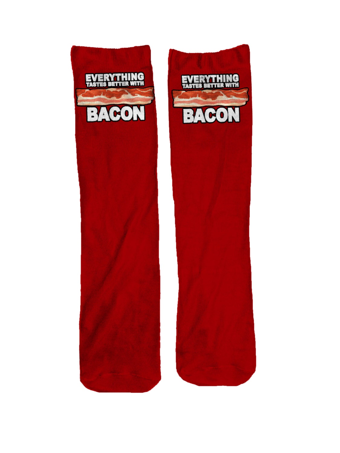 Bacon Funny Food Socks Meat Lovers Gift Unique Socks