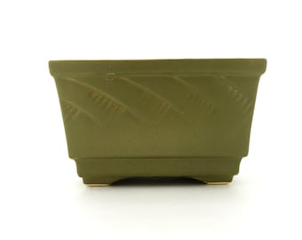 Vintage Planter--Green Planter--McCoy Floraline Planter--Succulent Planter--Small Rectangular Ceramic Pot