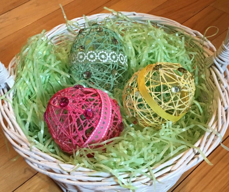 Set of String Easter Eggs