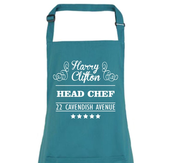 unique aprons vintage Personalised Chef Apron, Apron, Personalised Head Apron, Kitchen Chef