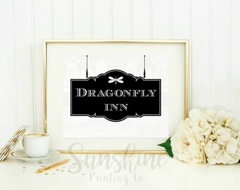 Gilmore Girls, Gilmore Girls Poster, Dragonfly Inn, Stars Hollow, Gilmore Girls Print, TV Show, Printable, Wall Art, Wall Decor, Home Decor