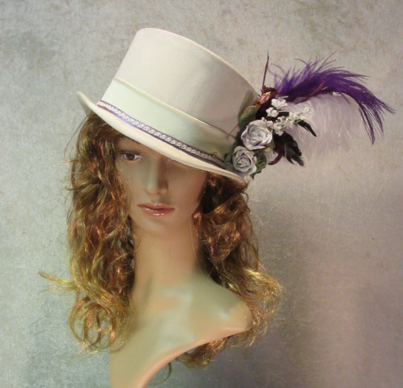 Ready to Ship Victorian Riding Hat by LadyOfTheOneRing on Etsy