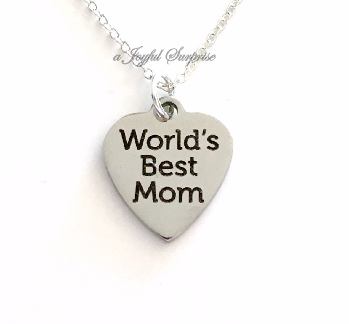 Worlds Best Mom Necklace Mother Jewelry T For Mom 6754