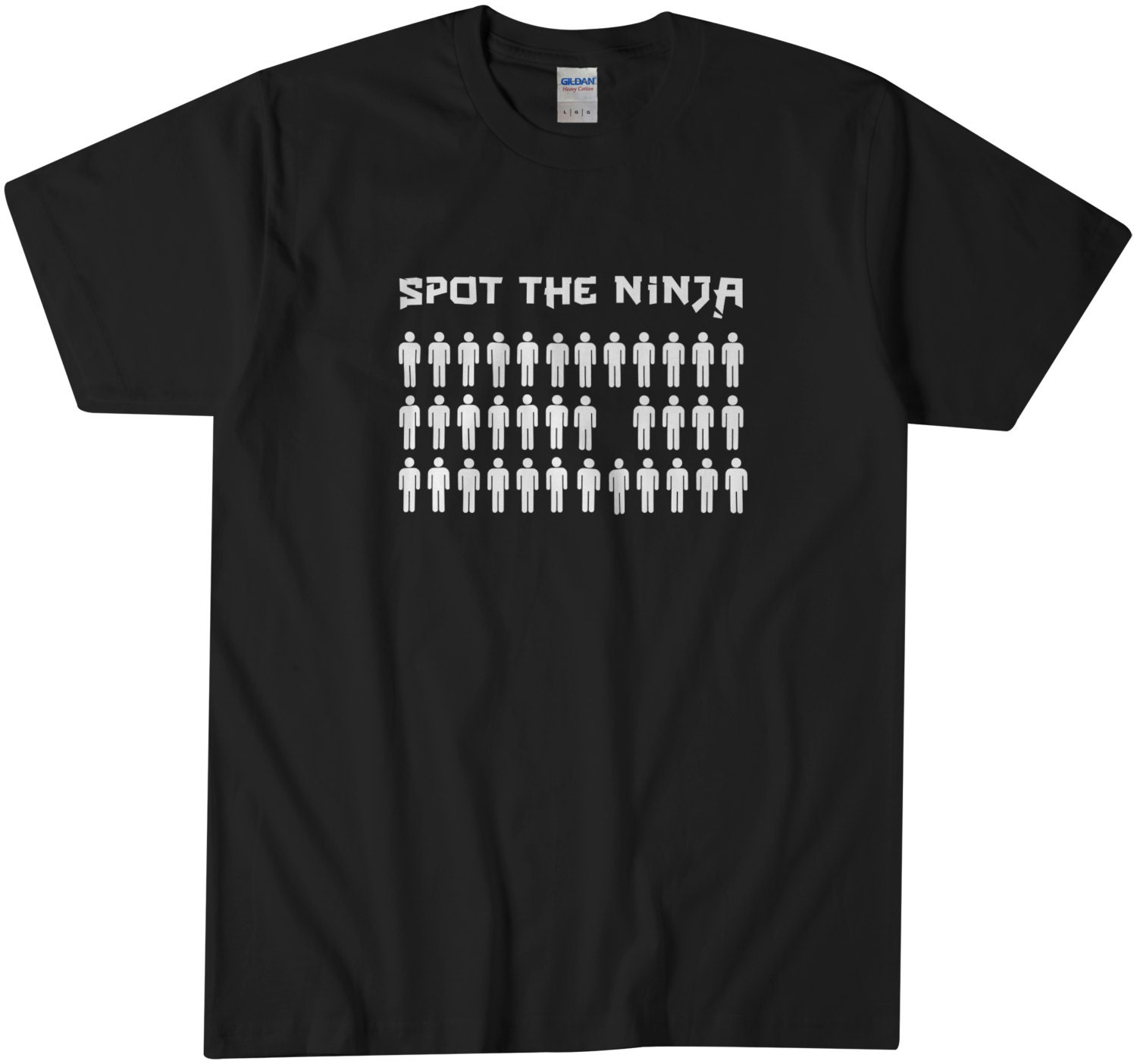 Tee Shirt Funny Tee Spot The Ninja T Shirt Ninja Tee Martial 8199