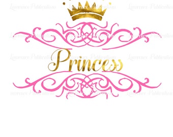 Princess crown logo | Etsy