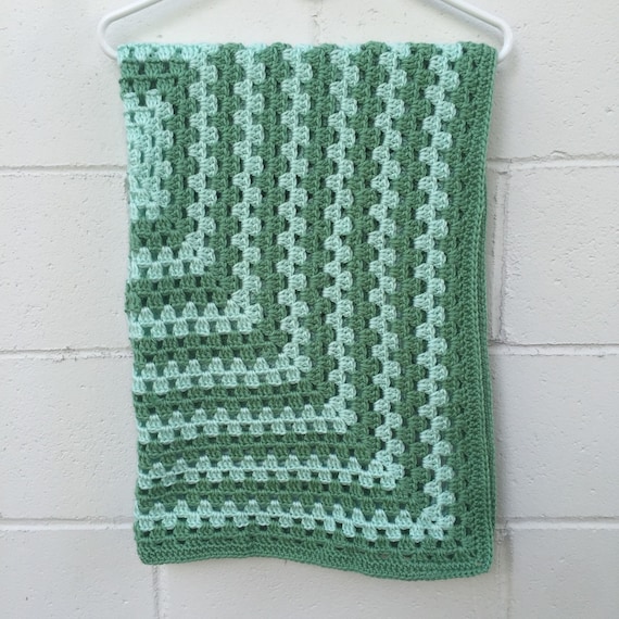 Crochet Baby Blanket. Gender Neutral. Ready to Ship. Granny