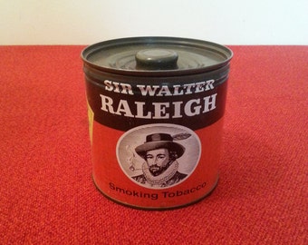 Tobacco Tin Sir Walter Raleigh Brown & Williamson Tobacco Corporation Home Decor
