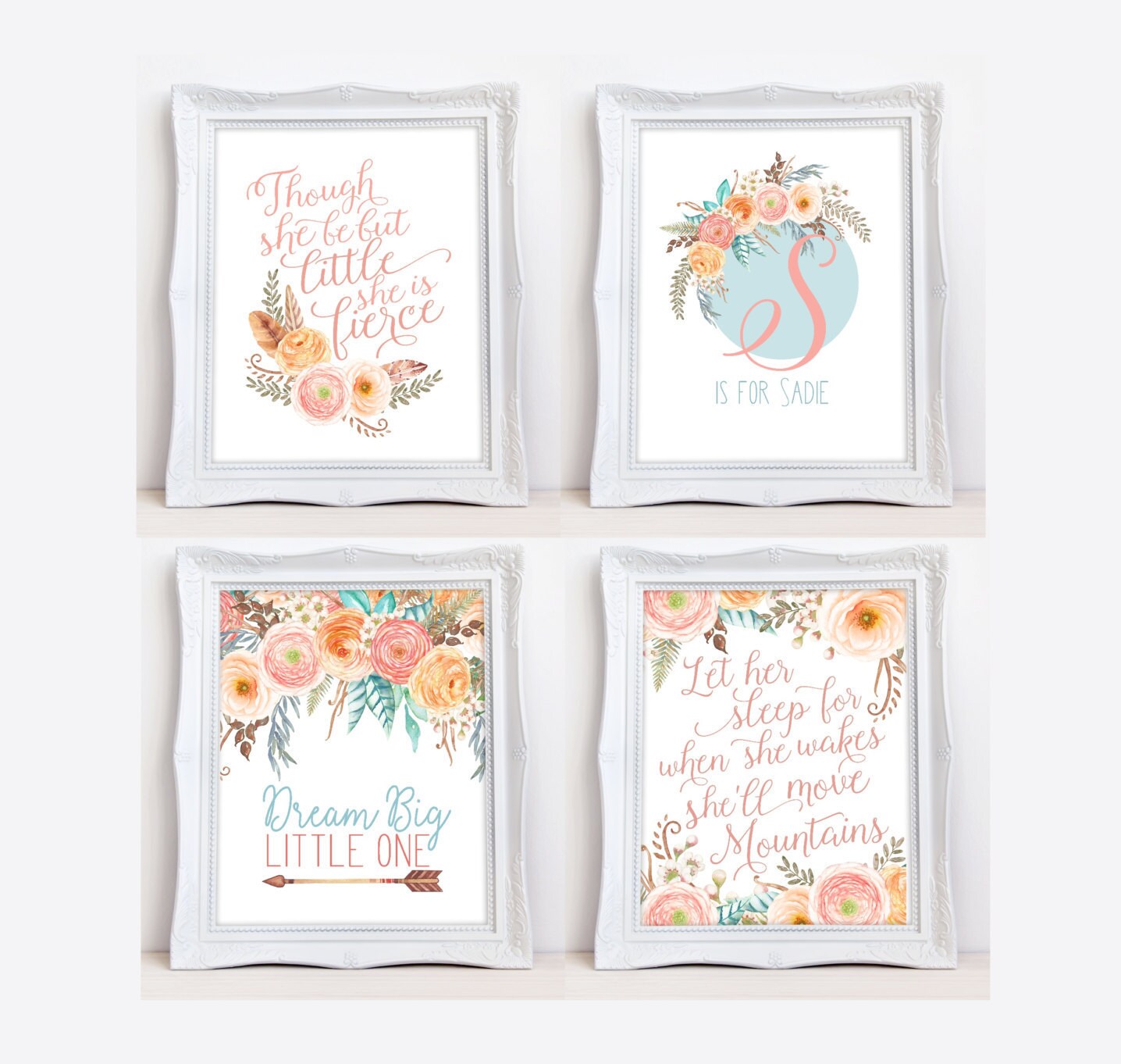 Bohemian Nursery Etsy Boho Baby Set Blush Pink Bohemian Prints Nursery Room