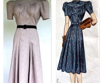 1940's, WWII, Swing Reproduction Vintage Dress
