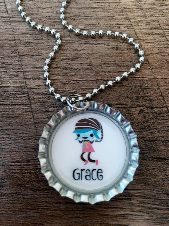 Personalized Brownie Elf necklace / Brownie Elf Girl Scout