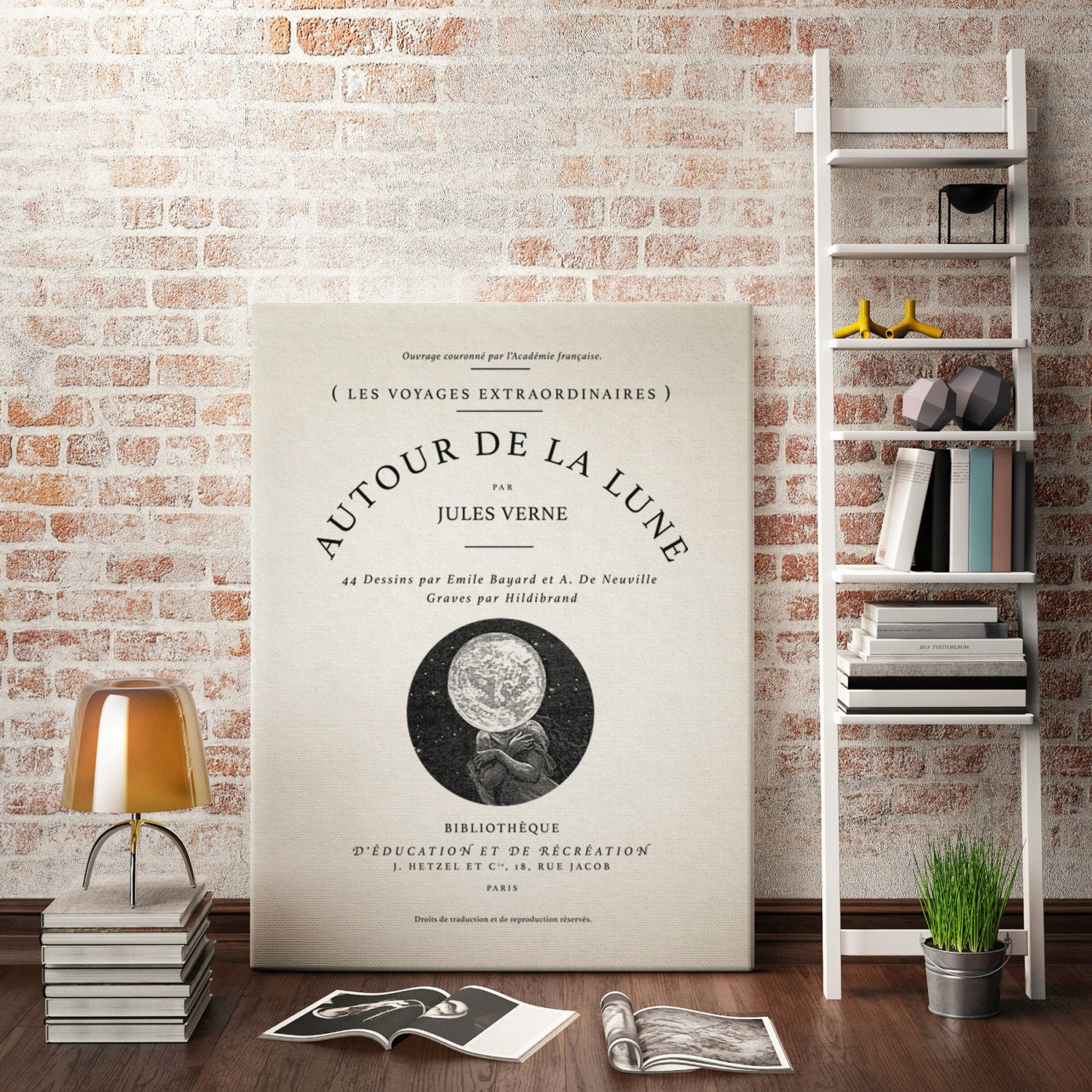book cover wall art