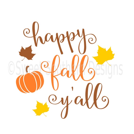 Download Happy fall y'all SVG instant download design for circuit ...
