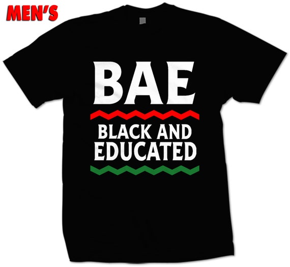 bae t shirt black and educated