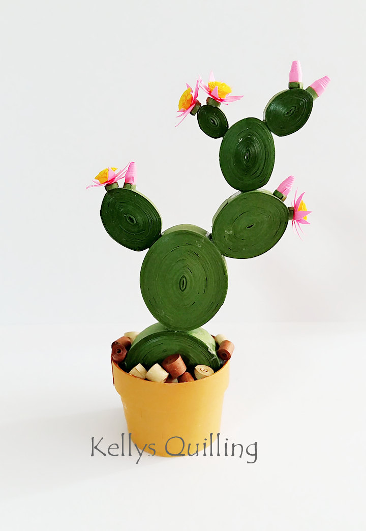 3D Paper Quilling Cactus Paper plant Paper Cactus Quilling