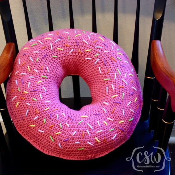 Crochet Donut Pillow