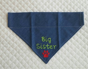 Preboun 20 Pcs Big Brother Dog Triangle Dog Bandana Assorted Colors Big