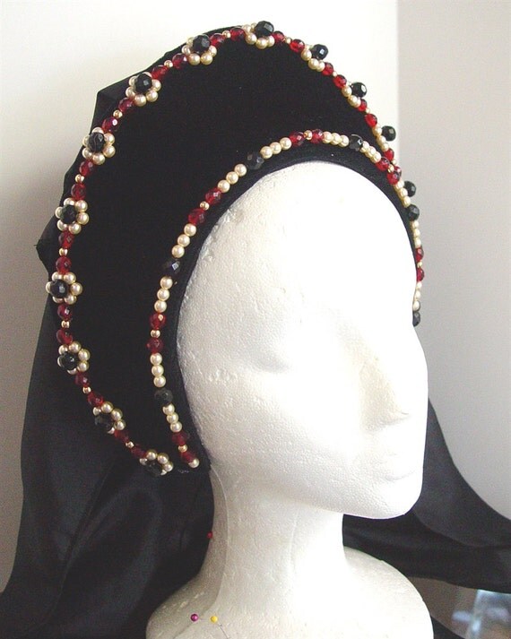 Renaissance French Hood Tudor Headpiece Renaissance