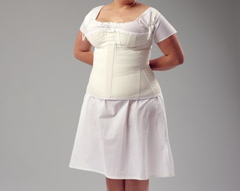 Custom Order Regency Corded Corset With Busk and Gussets Upon Request