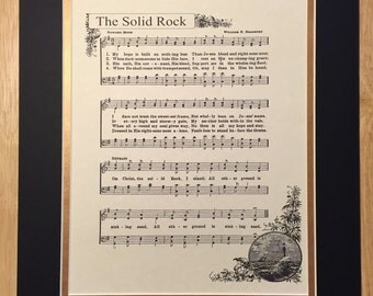 PRECIOUS MEMORIES 8x10 Antique Hymn Vintage Verses Sheet