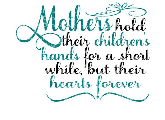 Download SVG PNG DFX Mother's hold their Children's hands