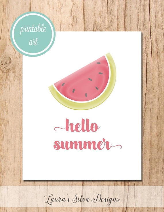 hello summer printable art