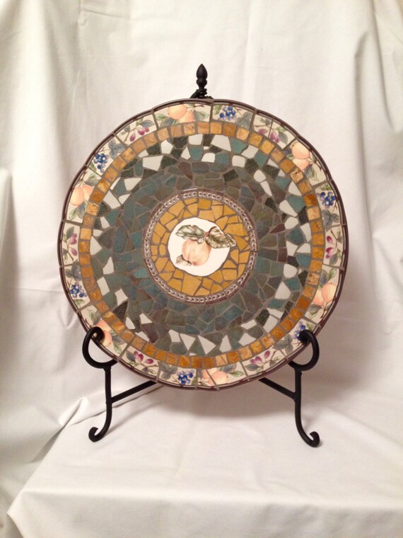 Mosaic Broken China Lazy Susan