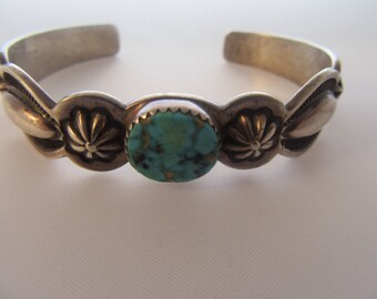 Sterling Silver Bracelet with Turqouise Stone