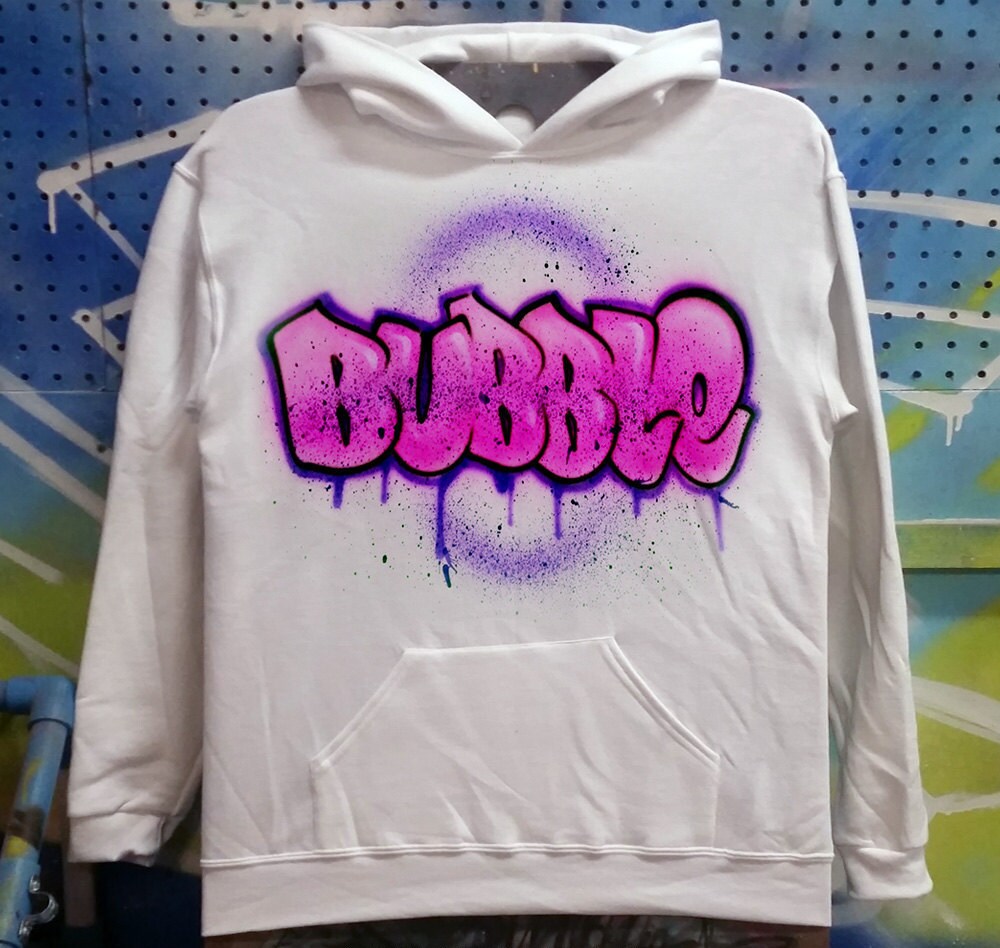 Custom Airbrush Hoodie Bubble