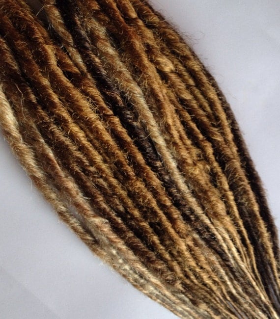 Caramel Blonde Brown Dreads Synthetic Dreadlocks Hair