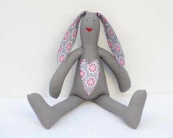 terry cloth stuffed bunny