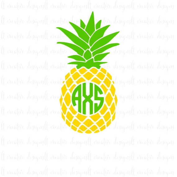 Download Pineapple Monogram Svg Pineapple Svg Pineapple Circle
