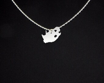 South Africa Necklace - South Africa Jewelry - South Africa Gift