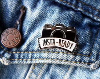 Insta-Ready Enamel Pin - Camera Pin
