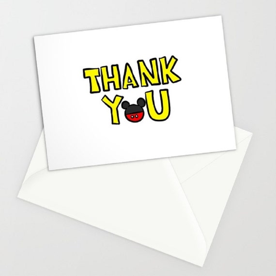 PRINTABLE: Disney Thank You Card Blank 5x7 Disney Fans