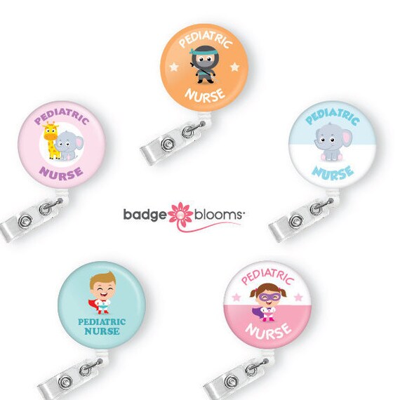 Pediatric Nurse Badge Holders Cute Badge Reels