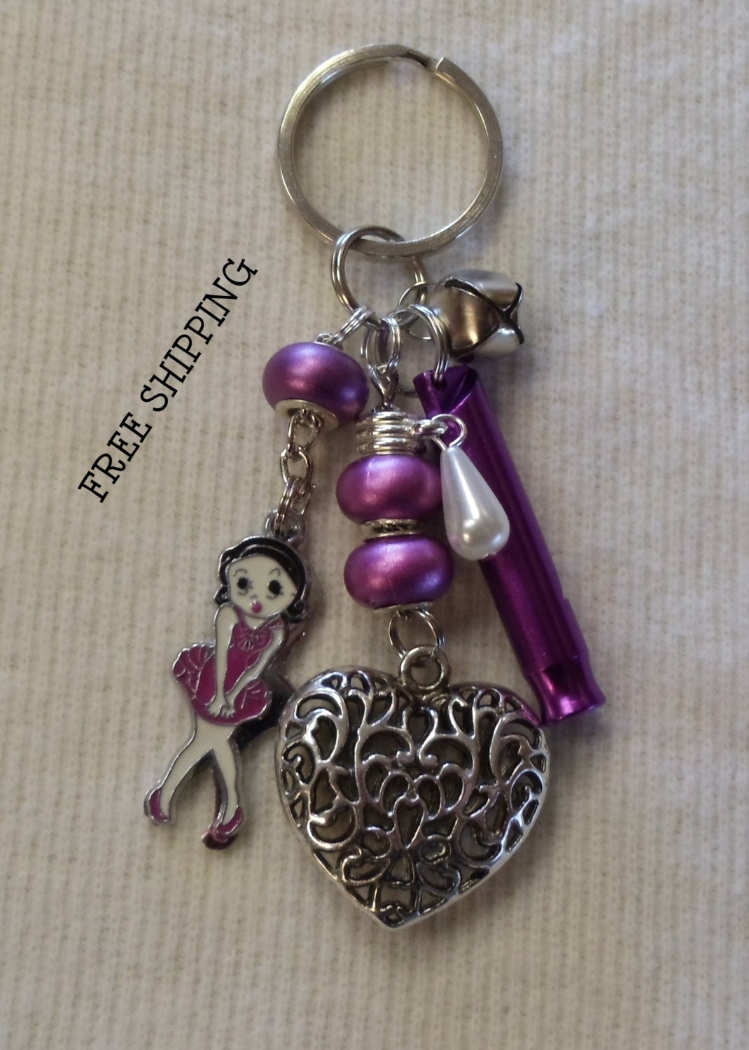 Key Ring...Whistle & Pretty Girl