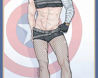 Bucky Barnes Calendar Boy Bodypillowcase